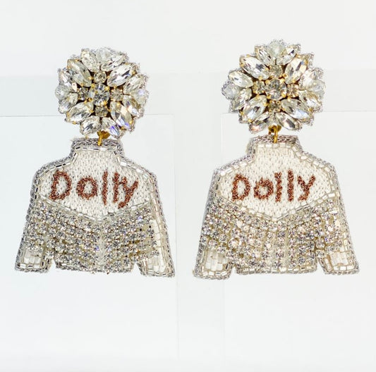 Dolly Parton Fringe Jacket Earrings
