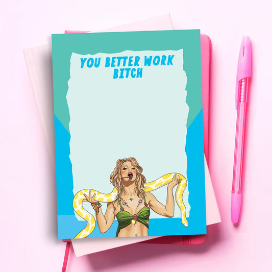 Britney Spears Work Notepad