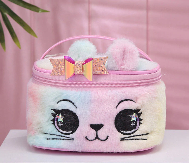 Cat Make Up Bag- Pink