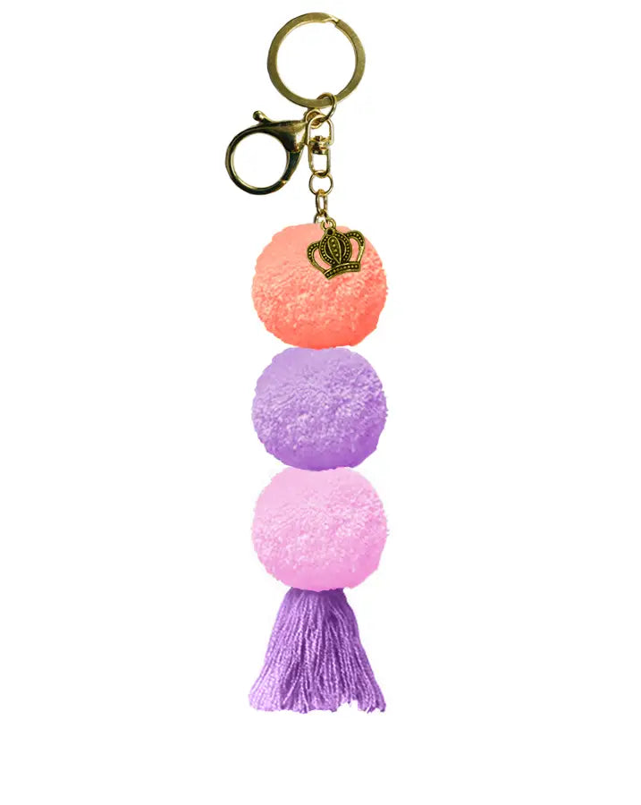 Pom Pom Tassle Keychain