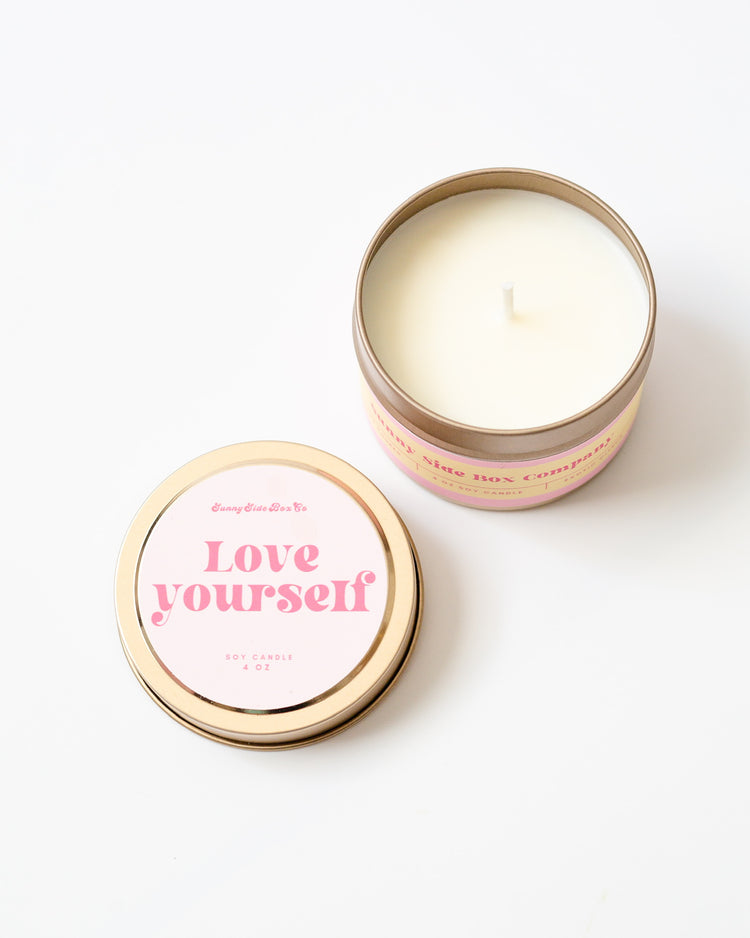 Love yourself candle