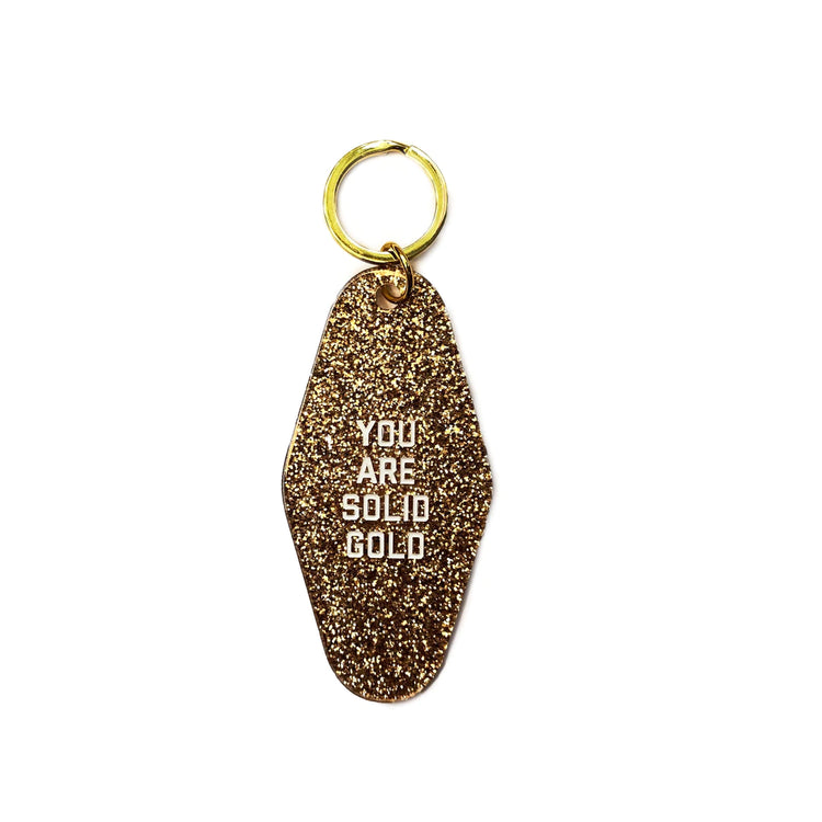 You are Solid Gold Key Tag