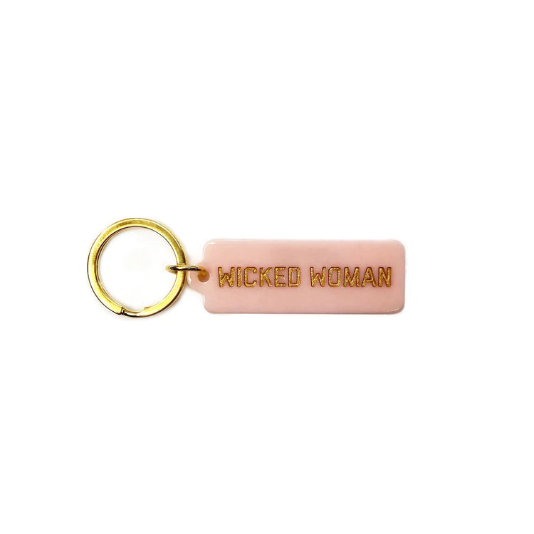 Wicked Woman Key Tag